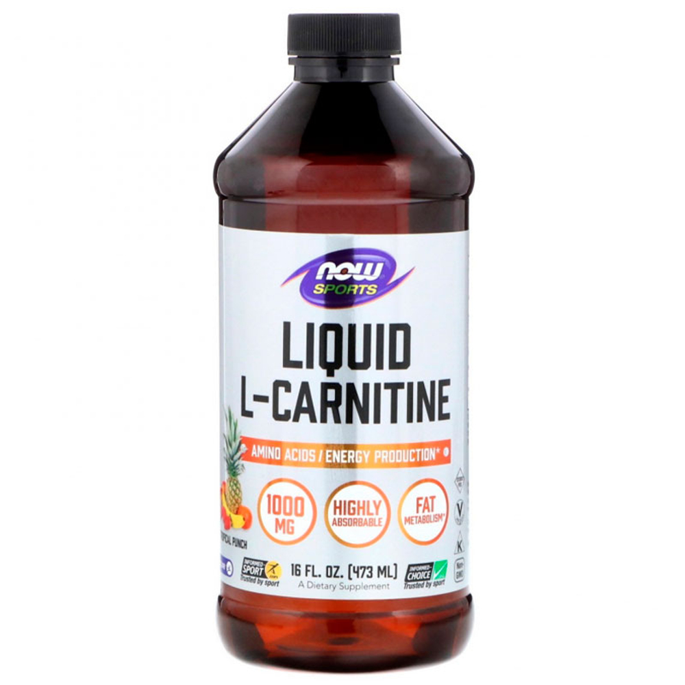NOW Carnitine Liquid 1000 мг. (473 мл.)