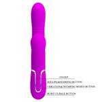 Лиловый вибратор-кролик Mariana - 22,6 см.