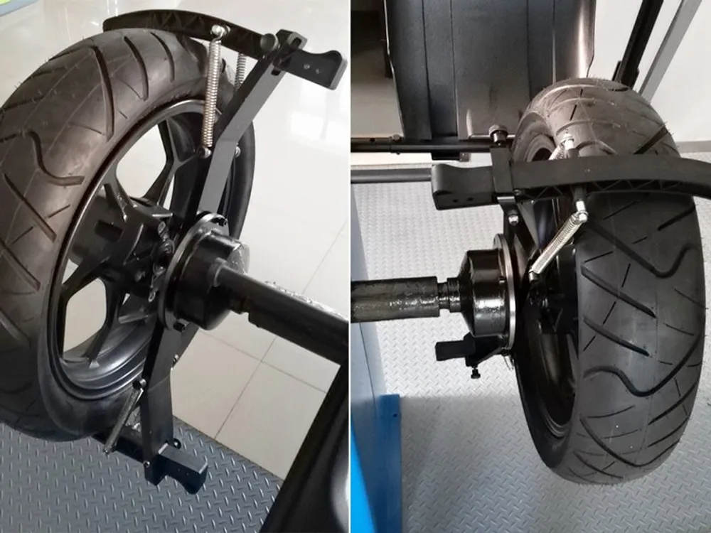 Комплект приспособлений балансировки мотоколес AE&T MBA