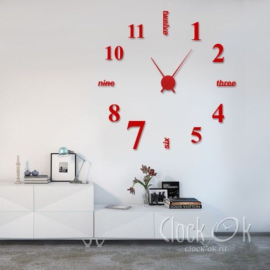 Настенные 3D часы Hi Style