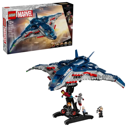 Конструктор LEGO Marvel 76325 Квинджет Мстители: Эра Альтрона