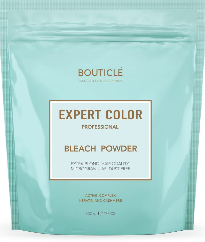 Обесцвечивающая пудра с кератином и кашемиром – «BOUTICLE Expert Color Powder Bleach»