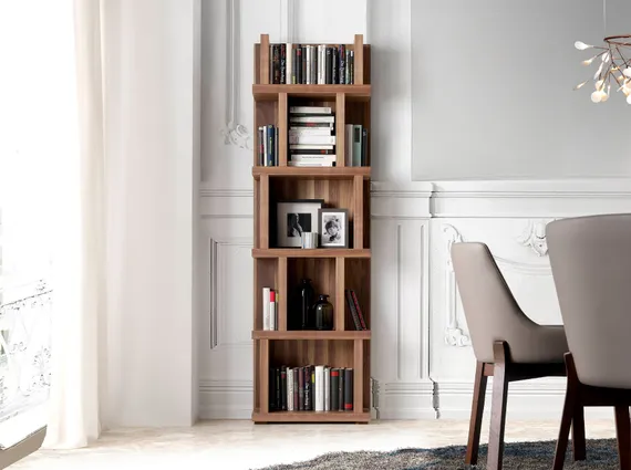 Стеллаж Angel Cerda 3024, 190х60 см, орех