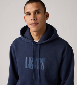 Толстовка мужская LEVI'S RELAXED GRAPHIC PO SSNL SERIF 4 NAVY BLA
