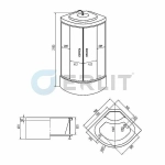 Душевая кабина Erlit Comfrot ER3508TP-C4-RUS тонированное стекло