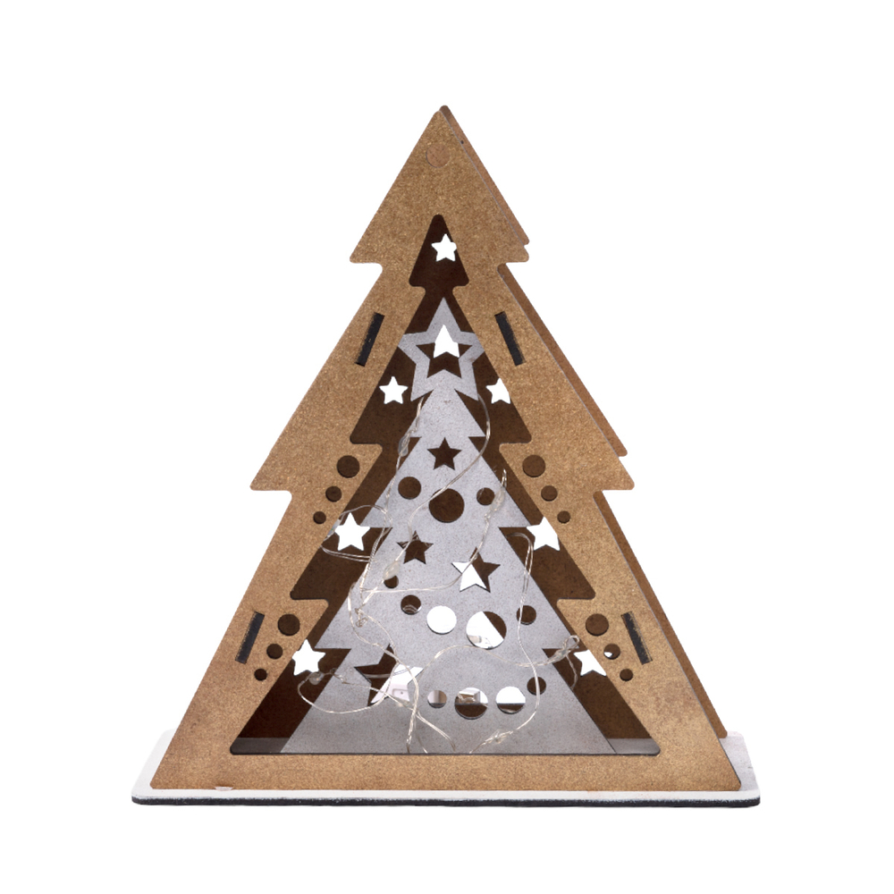 Набор для творчества. Декор своими руками "Настольный фонарь. Новогодняя елочка"