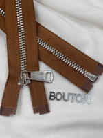 Молния темно-коричневая серебро