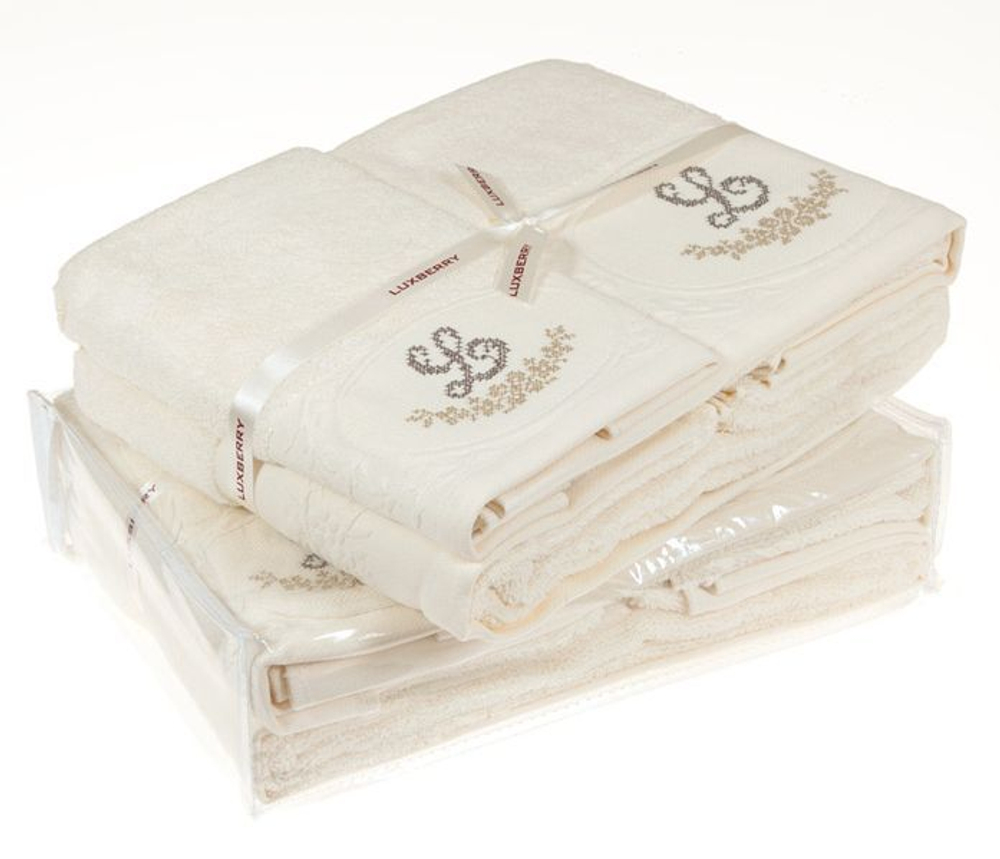 Полотенце 70х140 Devilla Lovely экрю