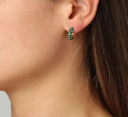 Серьги Dyrberg Kern HEIDI SG EMERALD GREEN 360023