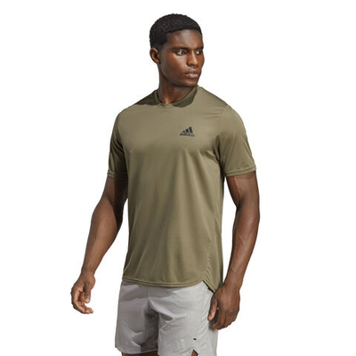 Мужское теннисное поло adidas D4M T-Shirt Men - Olive