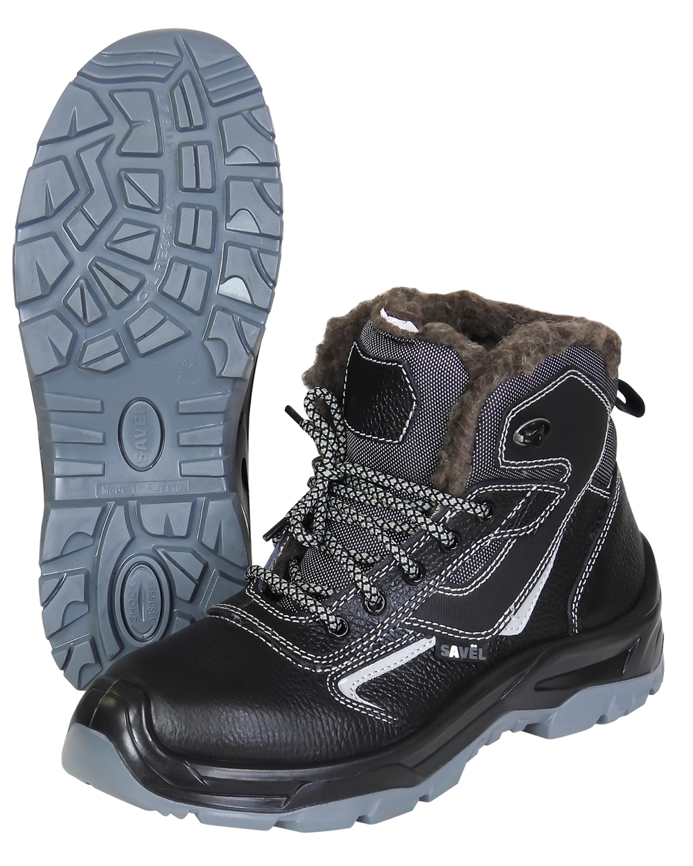 Ботинки SAVЁL-ДЖЕТ-ЗИМА кожа, шерстин, ПУ-ТПУ
