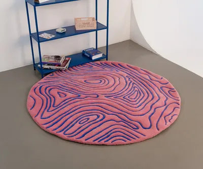 Коврик Pink and blue, 143х130 см