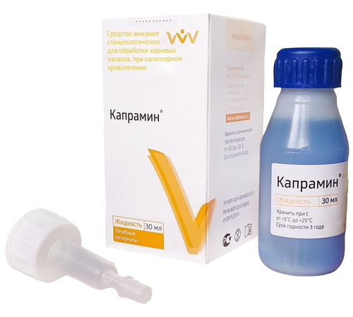 Жидкость кровоостанавливающая Капрамин, 30мл. Владмива