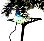 Елка искусственная новогодняя декоративная имитация снега ЗВЕЗДА с подсветкой, ПВХ, режим мигания