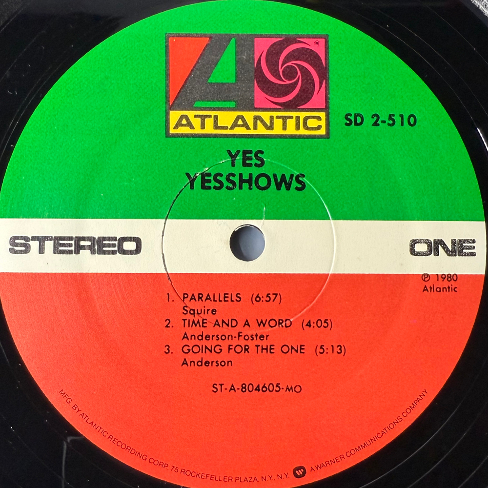 Yes - Yesshows 2LP (США 1980г.)