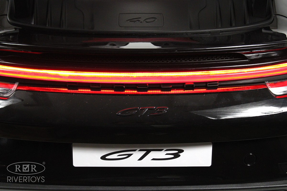Детский электромобиль RiverToys Porsche 911 GT3 Y911YY Y911YY-BLACK-GLANEC/черный глянец