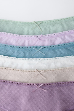 ZARA НАБОР ИЗ ШЕСТИ ТРУСОВ С УЗОРОМ, РАЗНОЦВЕТНЫЙ