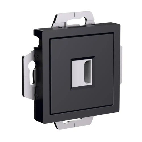 Atlas Desing Розетка HDMI, механизм, Карбон