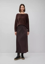 Атласная юбка-миди из вискозы с эластичным поясом Black Label