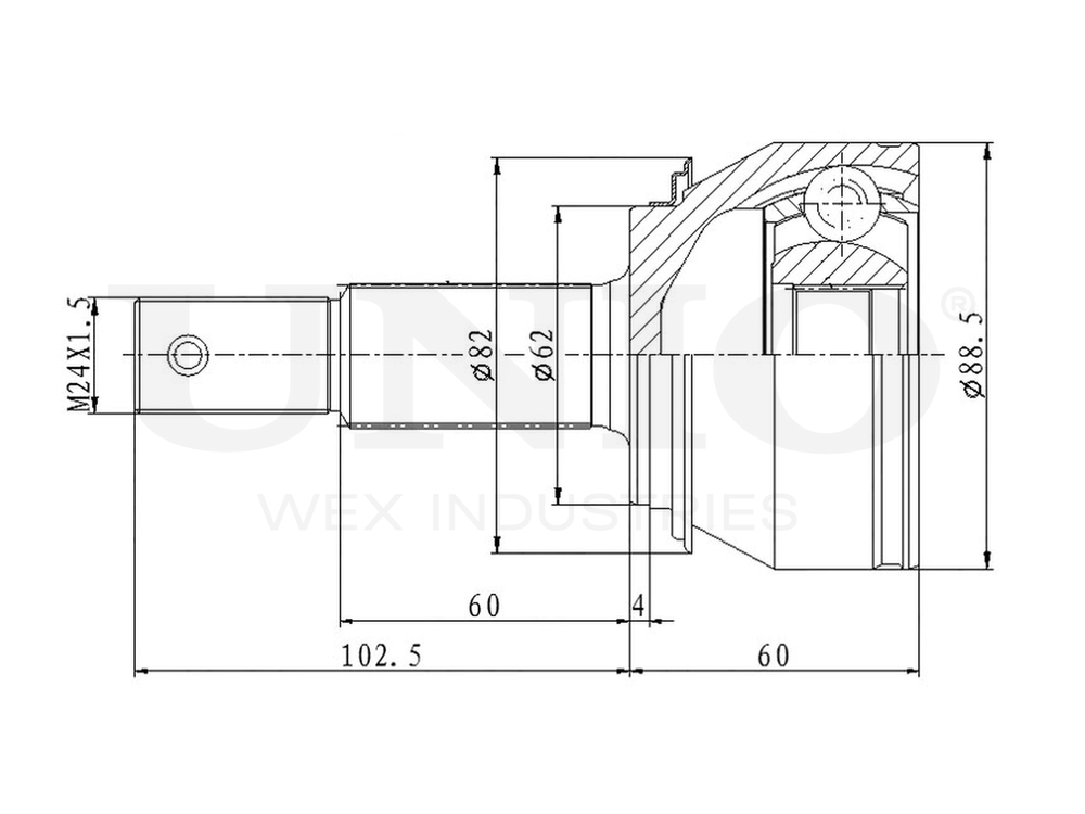 ШРУС внешний UNIO CVJ-20093