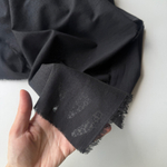 Батист Россыпь цветов черный