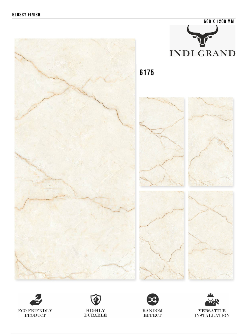 Керамогранит glossy №2 60х120, 6175