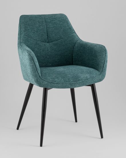 Стул обеденный Adam рогожка голубой