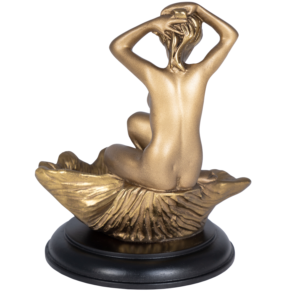 Подставка для украшений Девушка на ракушке Бронза