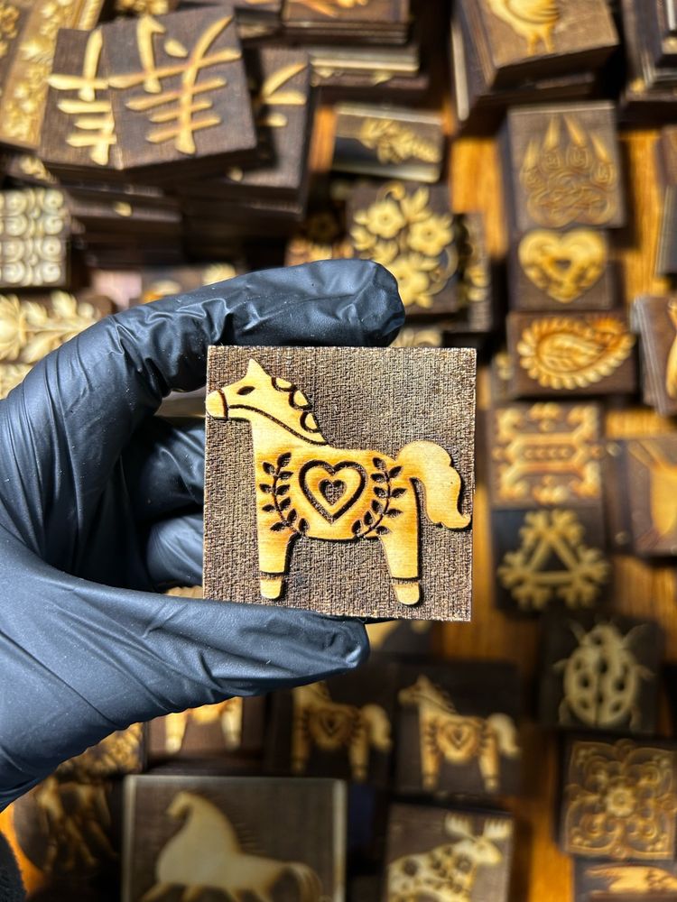 Деревянный штамп 113 (5x5 см) (Уценка!)