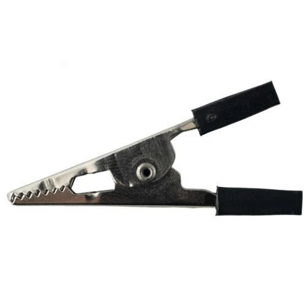 Зажим крокодил для проводов 5A 48мм (Черный) - 10шт