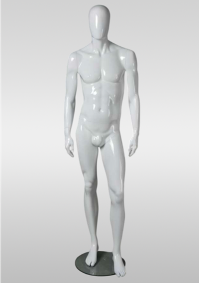 Мужской абстрактный манекен Jym 38/Белый глянец