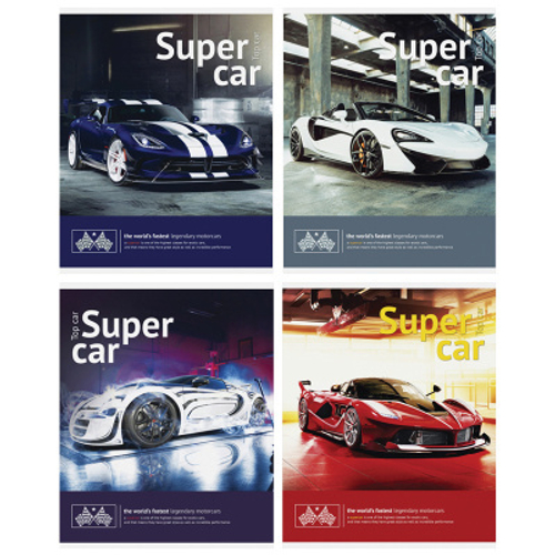Тетрадь 48л., А5, клетка ArtSpace "Авто. Top car"