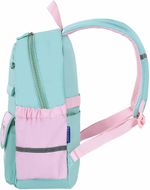 Рюкзак BRAUBERG PASTEL с термонашивками в комплекте, "Funny clouds", мятный, 40х29х14 см, 271421