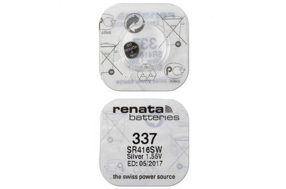 Renata 337 (SR416SW) BL-1 (10/100)