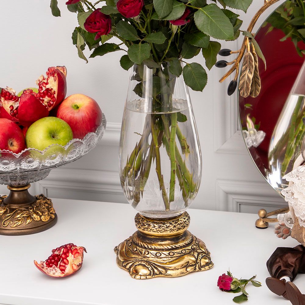 Ваза для цветов Флора Бронза