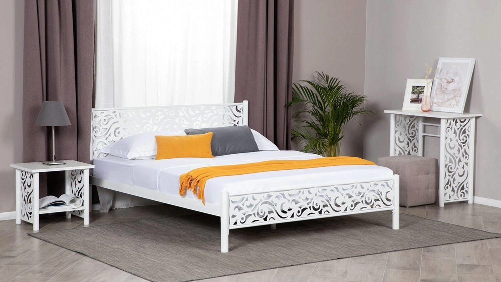 Кровать Форвард Парма 140*200, белый шагрень