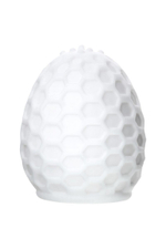 Белый рельефный мастурбатор Pufl (Цвет: белый)