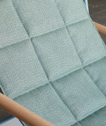 Кресло лаунж металлическое с подушкой Scab Design Dress Code Glam Indoor, голубой