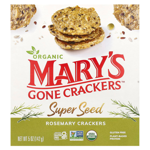 Mary's Gone Crackers, Органические суперземенные крекеры, розмарин, 142 г (5 унций)