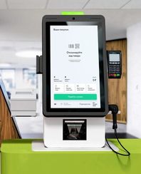 POScenter SCO-K210 Light_V2 (21.5”, J4125, 8Gb, SSD128Gb, 2D сканер, Светофор, З цвета, полка для ПИН-пад, полка для ККТ, крепление на прилавок, крепление на стену)