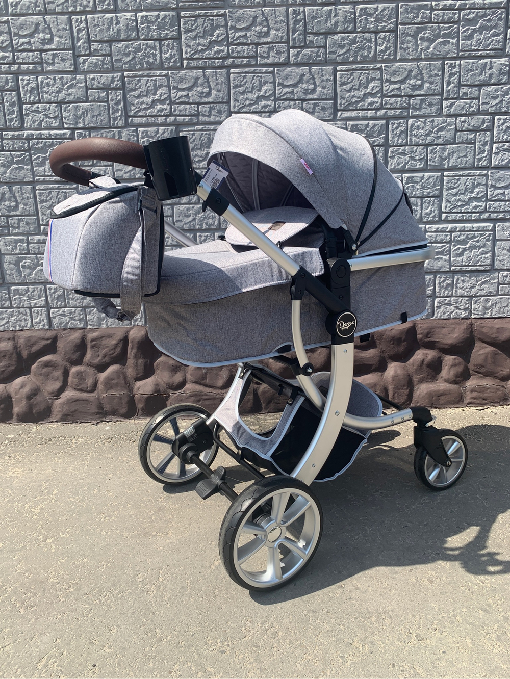Коляска-трансформер 2в1 DAREX 608 Серый текстиль