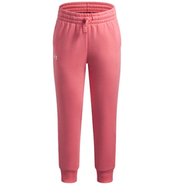 Брюки для девочки Under Armour Rival Fleece - bittersweet pink/white