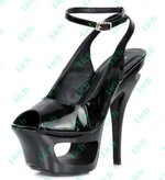 Оригинальные туфли с фигурной платформой