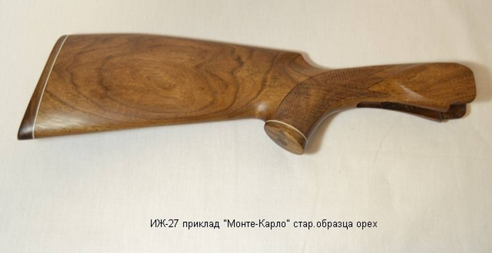 Приклад и цевье на ИЖ-27 Монте-Карло, до 88 года, орех, 12 калибр