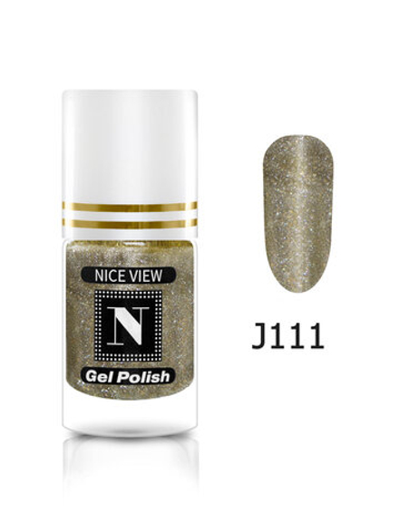 Nice View Гель-лак для ногтей Luma Glitte, J-111, Antique Bronze, 7 мл