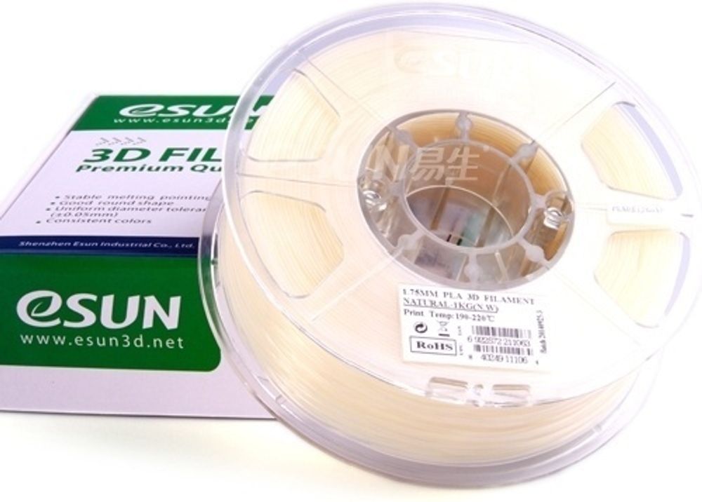 Пластик для 3D-печати ESUN PLA175N1 натуральный