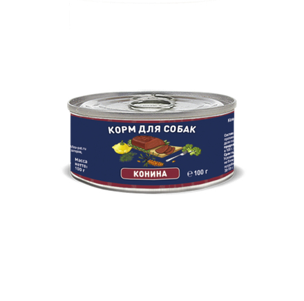 Solid Natura Holistic Конина влажный корм для собак жестяная банка 100 г