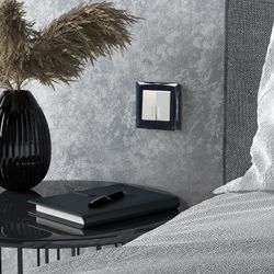 Выключатель двухклавишный с подсветкой без рамки Werkel белый матовый W1120161