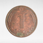 Germany, 1 Pfennig, 1974, (Munich Mint - "D"), VF
