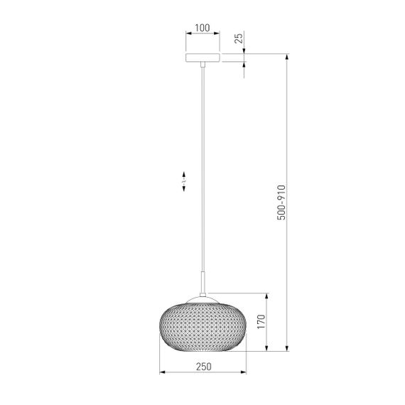 Подвесной светильник Eurosvet Gem 50262/1 прозрачный
